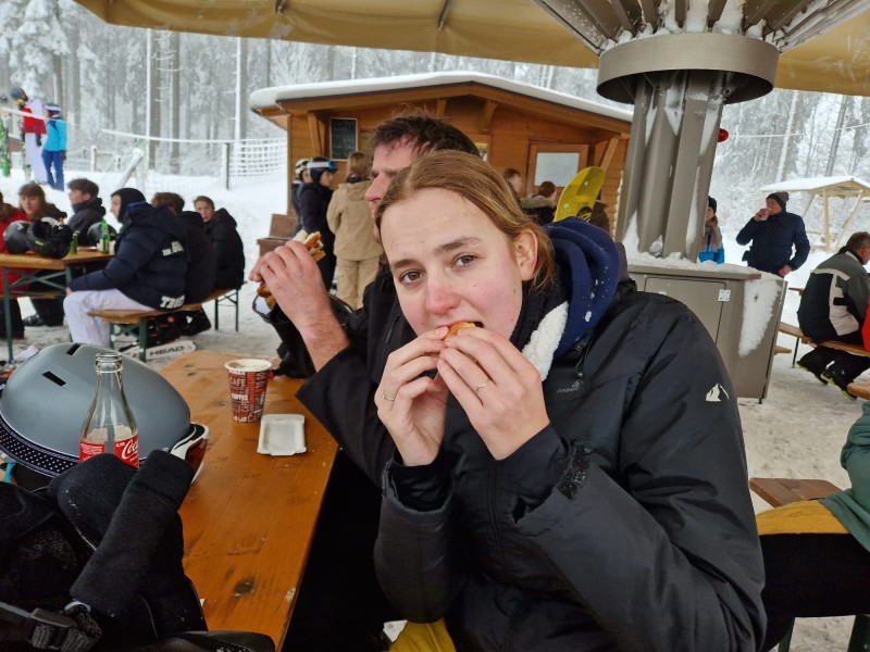 Tessa geniet van een weekend skiën in Duitsland