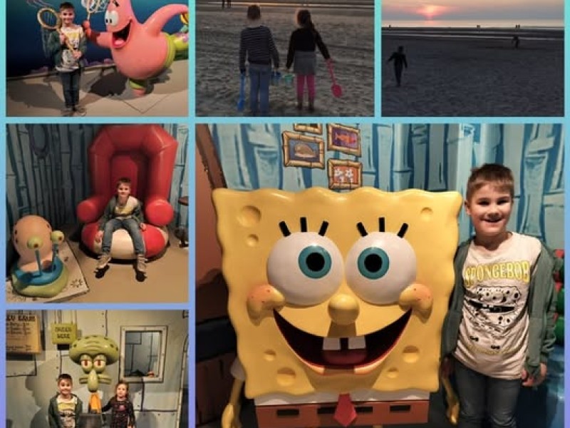 Dylan naar Spongebob World in Amsterdam