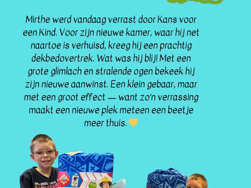 Een droomdekbed voor Mirthe